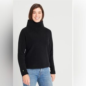 Dudley Stephens Park Slope fleece turtleneck. Black. Size L